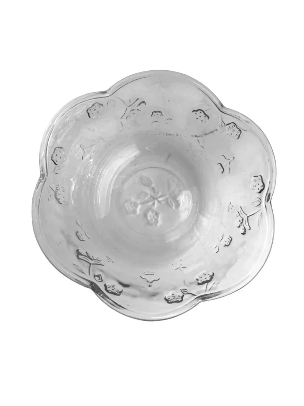 Vintage Anchor Hocking Savannah Clear Glass Cereal Bowls 6